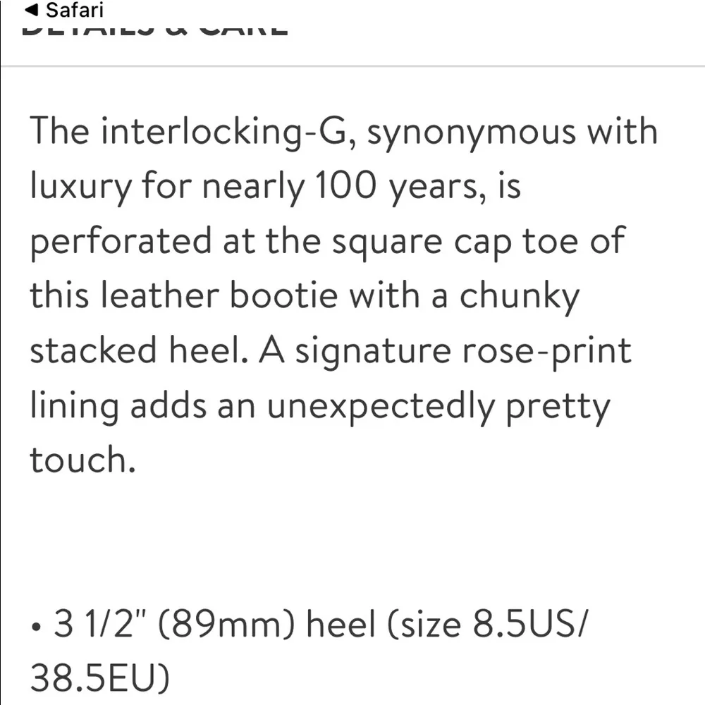 ❌SOLD❌ GUCCI Hills Logo Boot original $1350 size 36.5 - Picture 13 of 14